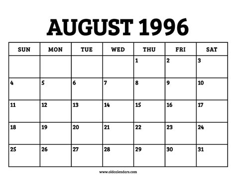 8/4/1996|August 4, 1996